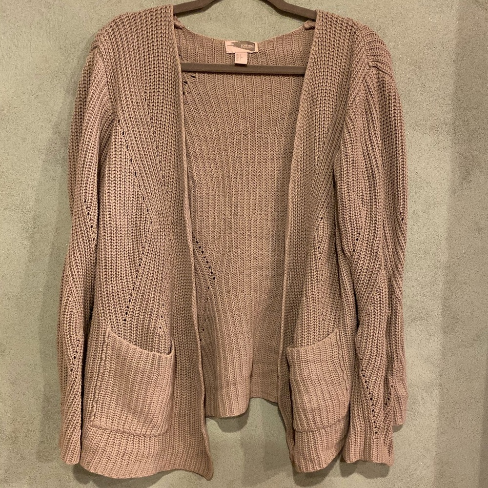 F21 KNIT CARDIGAN